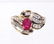 14K GOLD, RUBY & DIAMOND RING