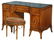 ADAM STYLE PAINTED KNEEHOLE DESK AND BENCH