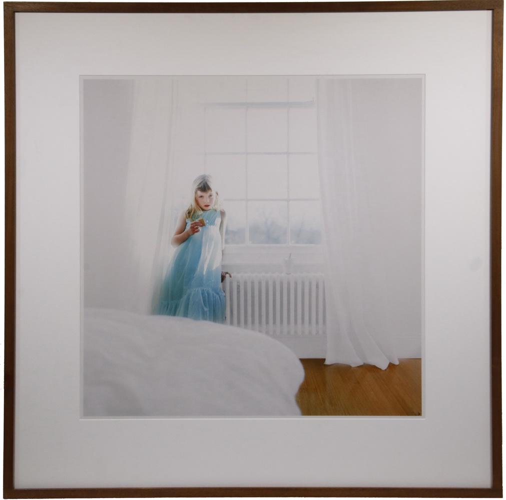 CIG HARVEY (CONTEMPORARY MAINE): "Syd and the Custard Cream Cookie, Devon, England", 2012, Chromogenic Color Print, signed lower right and numbered 1/5, titled verso on Dowling Walsh of Rockland, Maine label, in mahogany box frame, m