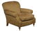 CRATE & BARREL BROWN UPHOLSTERED CHAIR