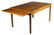 CUSTOM TEAK AND CHERRY TABLE WITH PULL OUT LEAVES