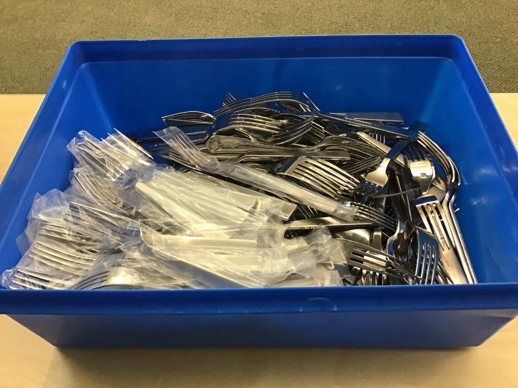 FLATWARE: Lot of salad and dinner forks (some never used)