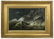 NAIVE FOLK ART OIL PAINTING OF A SHIPWRECK
