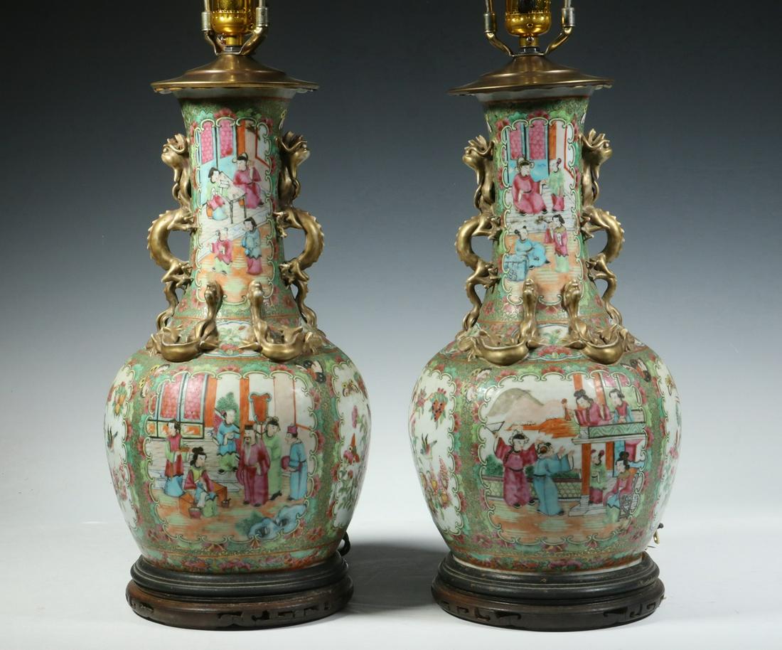 PR CHINESE PORCELAIN VASES AS LAMPS (1 of 1)