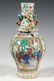 ROSE MEDALLION VASE WITH BIRD HANDLES - 3