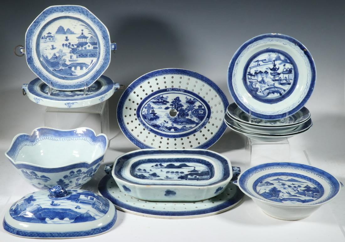 (13 PCS) CHINESE CANTON & NANKING PORCELAIN (1 of 7)