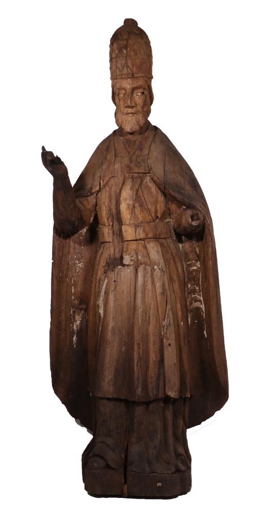 LARGE 17TH-18TH C. ECCLESIASTICAL SCULPTURE (1 of 5)