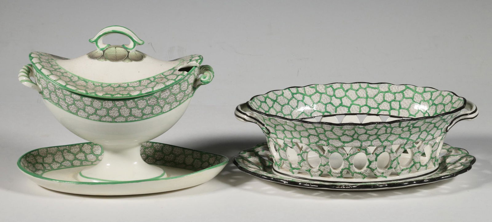 (2 PCS) EARLY ENGLISH CREAMWARE (1 of 3)