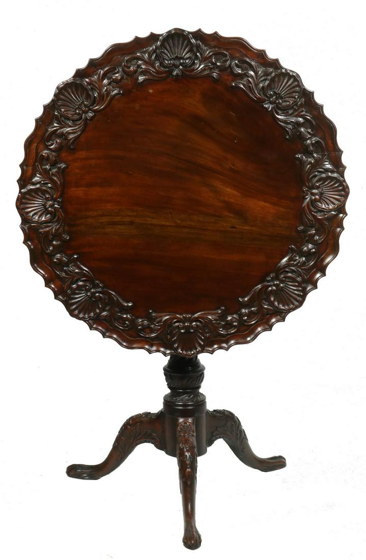 CHIPPENDALE TEA TABLE (1 of 3)