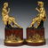 PR FRENCH GILDED BRONZE FIGURAL SCULPTURES