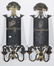 PR TOLE PAINTED BRASS MIRRORED CANDLE SCONCES - 2