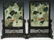 PR CHINESE CARVED HARDSTONE MOUNTED JADE PLAQUES