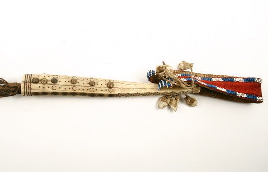 Native American Quirt Plains Indian c1870 Deer - 6