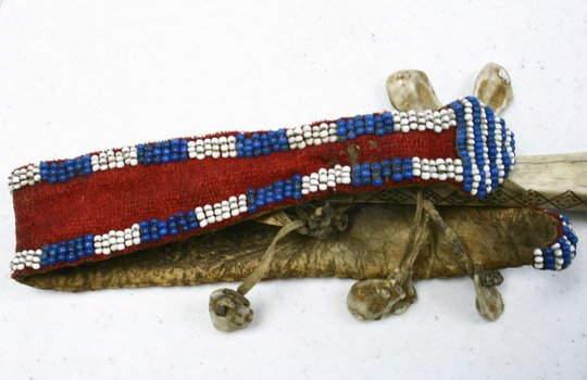 Native American Quirt Plains Indian c1870 Deer - 8