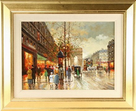 OOC Painting Paris Street Scene Milan Miletic