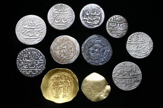 11 Coins Large Copper, Persian Silver & Indian
