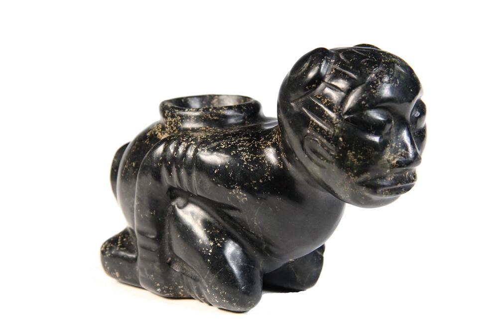 PRE-COLUMBIAN STONE PIPE (1 of 6)