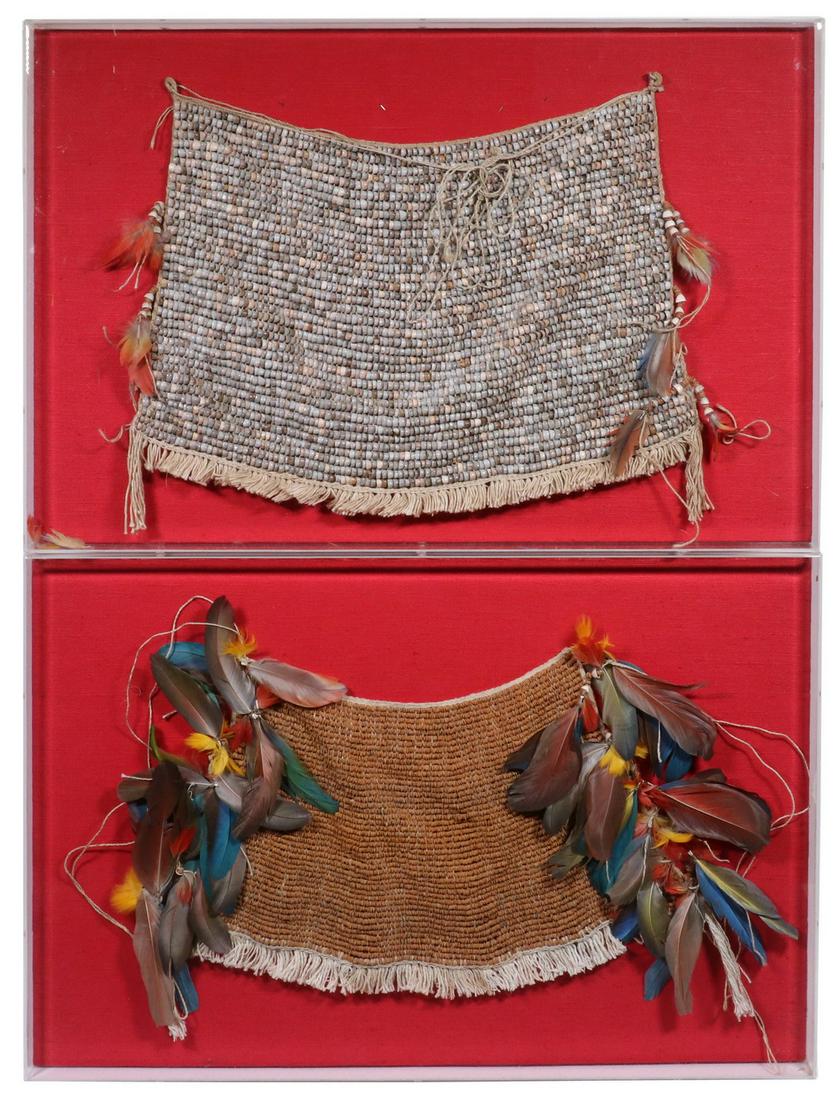 (2) FRAMED OCEANIC TRIBAL LOINCLOTHS, FRAMED (1 of 3)