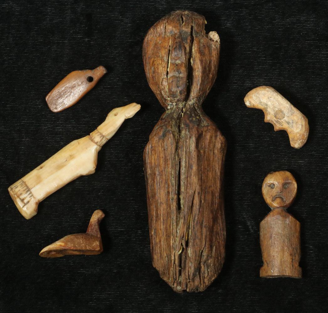 (6) ARCHAIC YUP'IK CHILDREN'S TOYS (1 of 2)