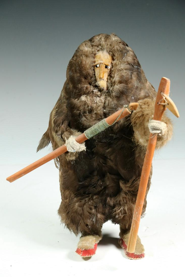 TRADITIONAL YUP'IK ESKIMO DOLL MADE FROM A BIRD (1 of 2)