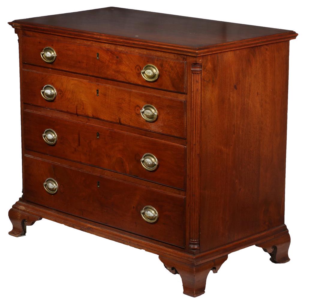 CHIPPENDALE FOUR-DRAWER CHEST (1 of 5)