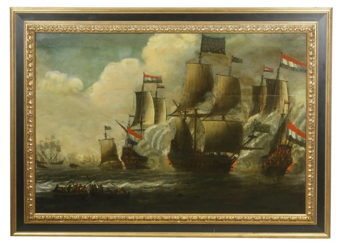 EARLY DUTCH NAVAL PAINTING (1 of 6)