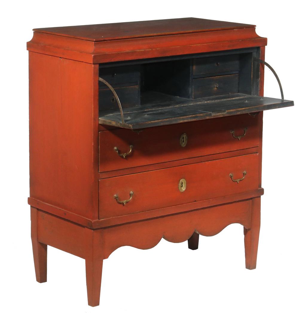 PAINTED SCANDINAVIAN DESK/CABINET (1 of 5)