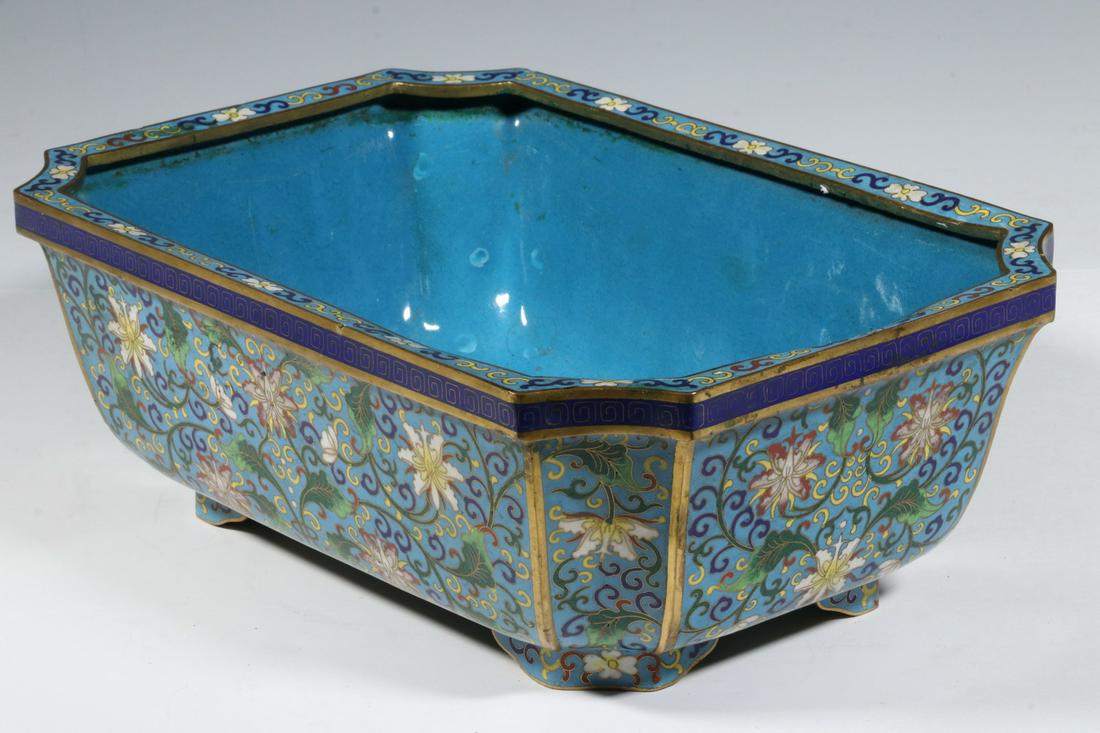 FINE CHINESE CLOISONNE JARDINIERE (1 of 5)