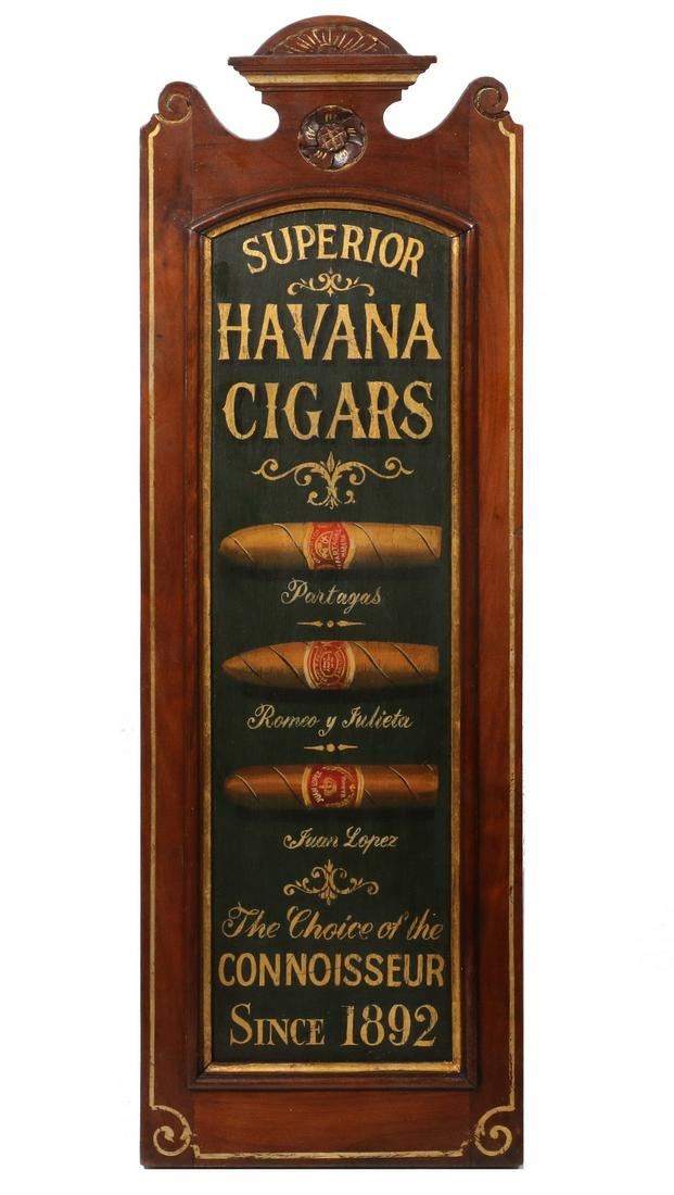 HAVANA CIGARS TRADE SIGN