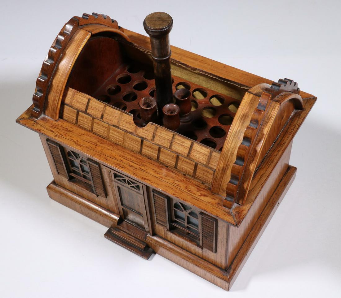 19TH C. FRENCH BUILDING FORM CIGAR BOX BY MAISON GIROUX - 2