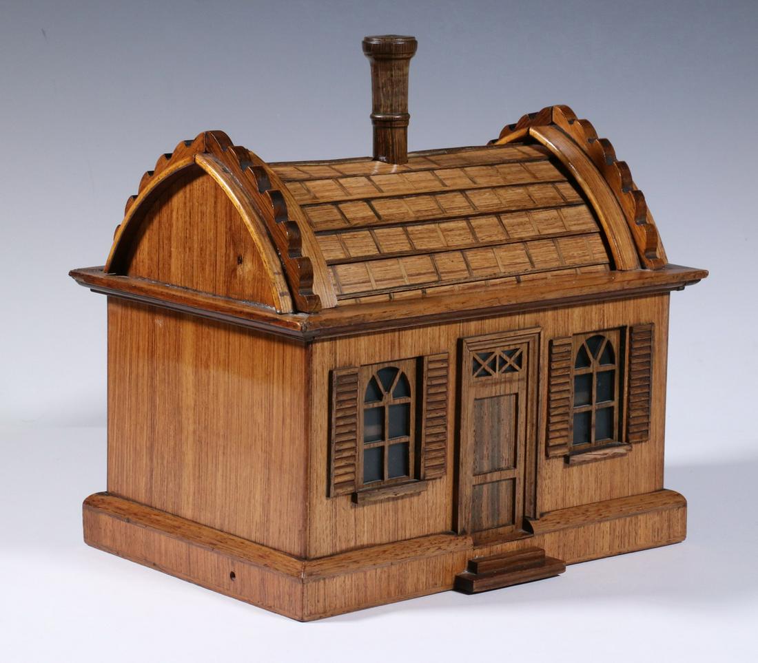 19TH C. FRENCH BUILDING FORM CIGAR BOX BY MAISON GIROUX - 3