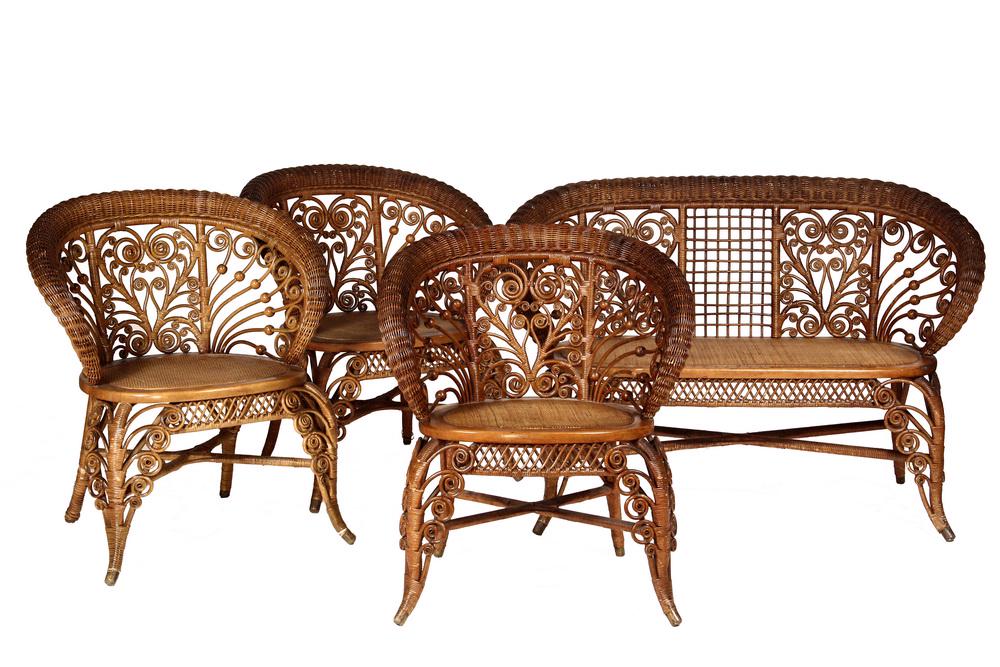 (4 PC) WICKER SUITE (1 of 5)