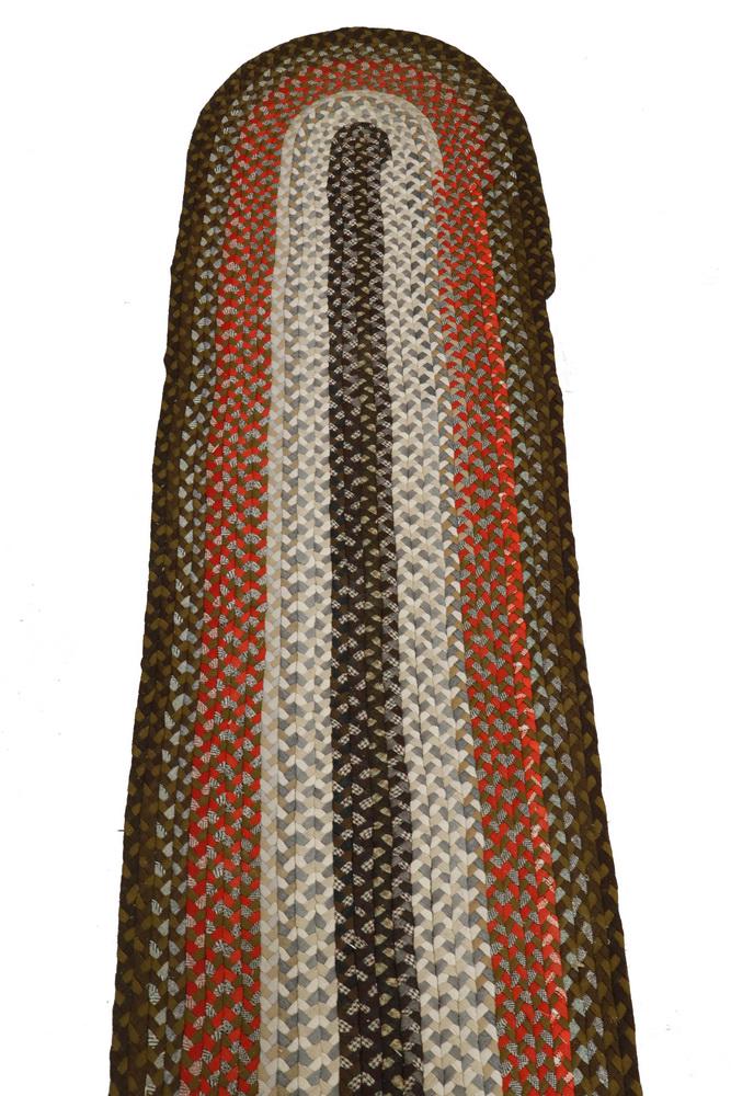 HAND BRAIDED HALLWAY RUNNER - 34" x 24' (1 of 1)