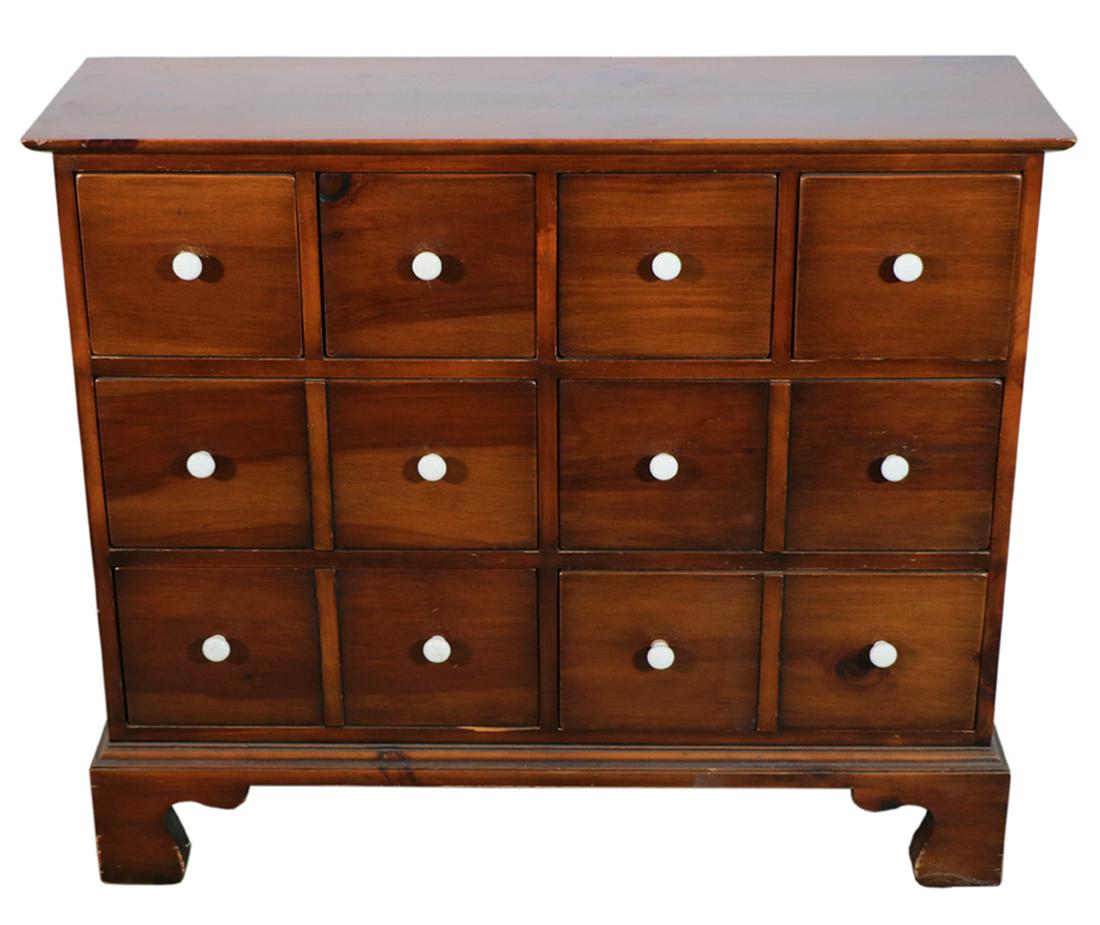 TWELVE DRAWER APOTHECARY STYLE CHEST (1 of 1)