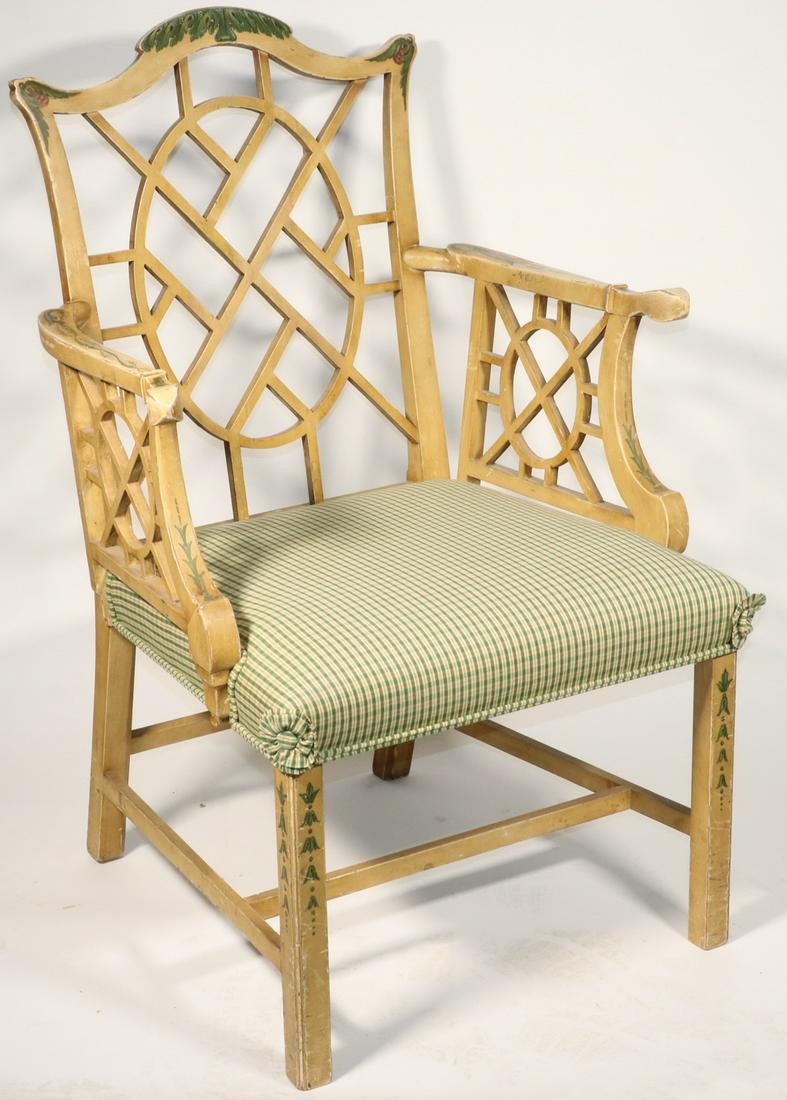 PAINT DECORATED ARMCHAIR (1 of 5)