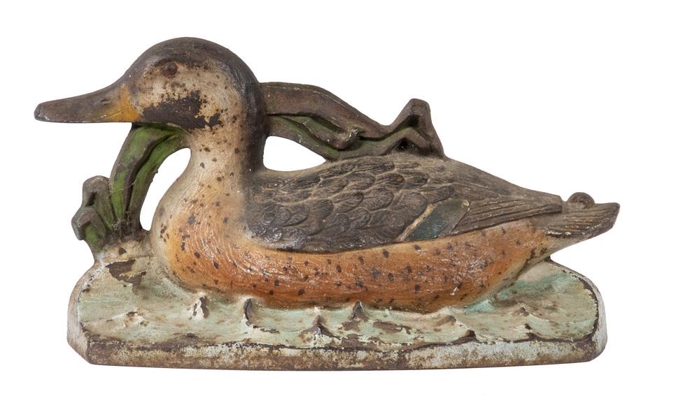 CAST IRON MALLARD DUCK DOORSTOP (1 of 3)