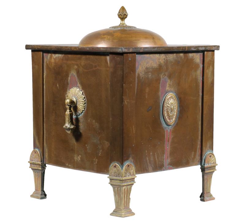 SCARCE AMERICAN GREEK REVIVAL ASH BIN (1 of 3)