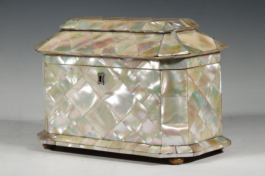 MOTHER-OF-PEARL TEA CADDY (1 of 6)