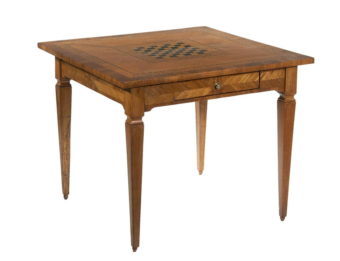 ITALIAN INLAID GAME TABLE (1 of 10)