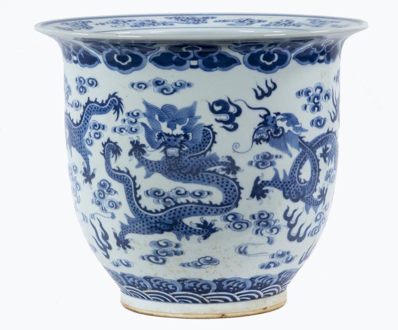 CHINESE PORCELAIN JARDINIERE (1 of 4)