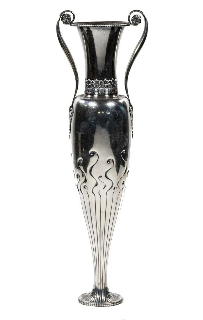 TIFFANY & CO. SILVER AMPHORA FORM VASE (1 of 3)
