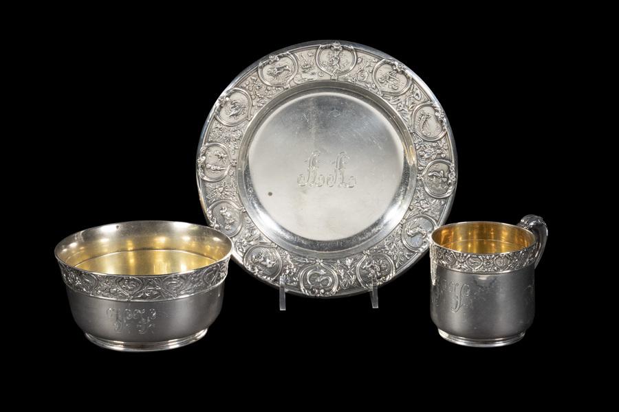 (3 PC) GORHAM SILVER "ZODIAC" CHILD'S SET (1 of 5)