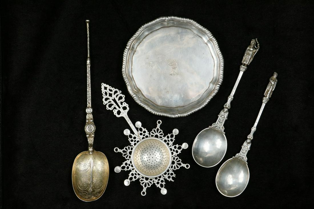 (5 PCS) ANTIQUE SILVER (1 of 8)