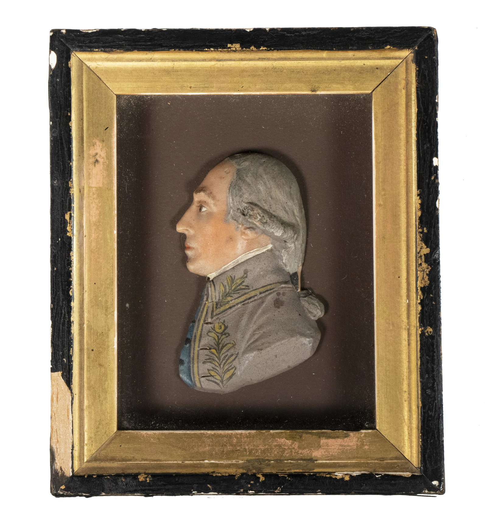18TH C. MINIATURE WAX PROFILE RELIEF PORTRAIT (1 of 3)