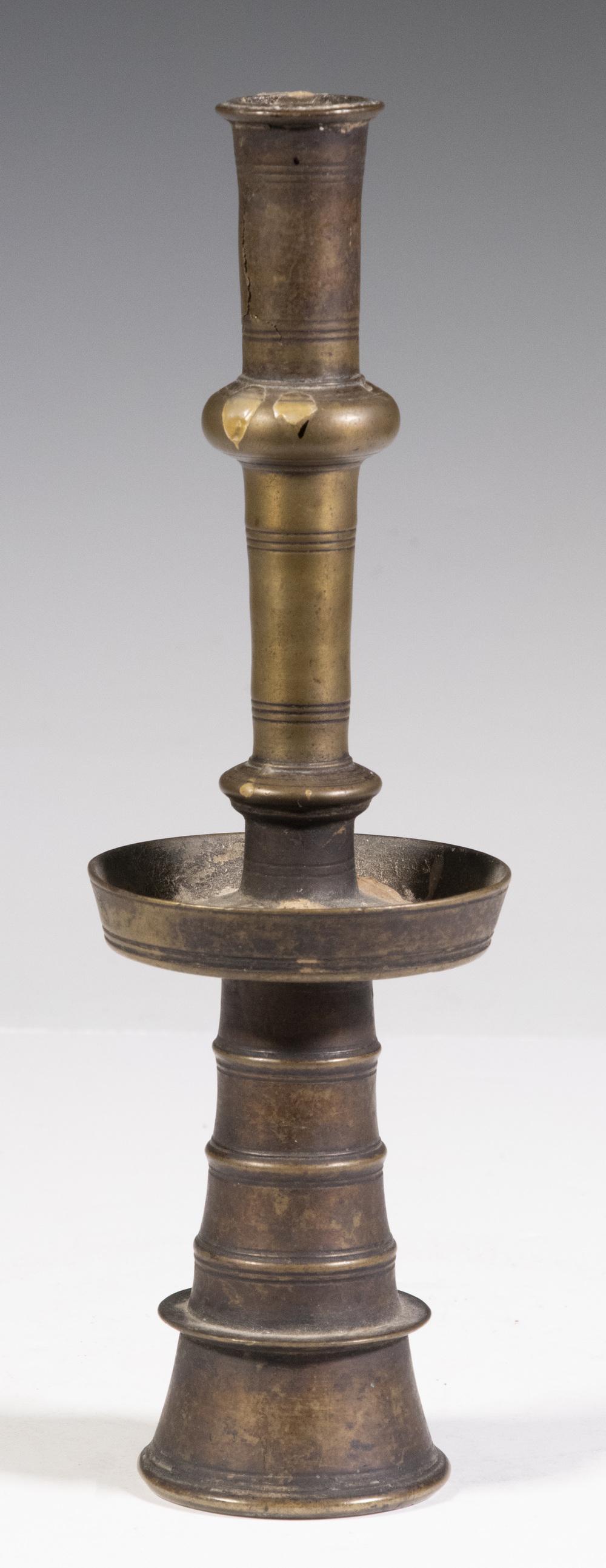 EARLY BRONZE CANDLESTICK (1 of 3)