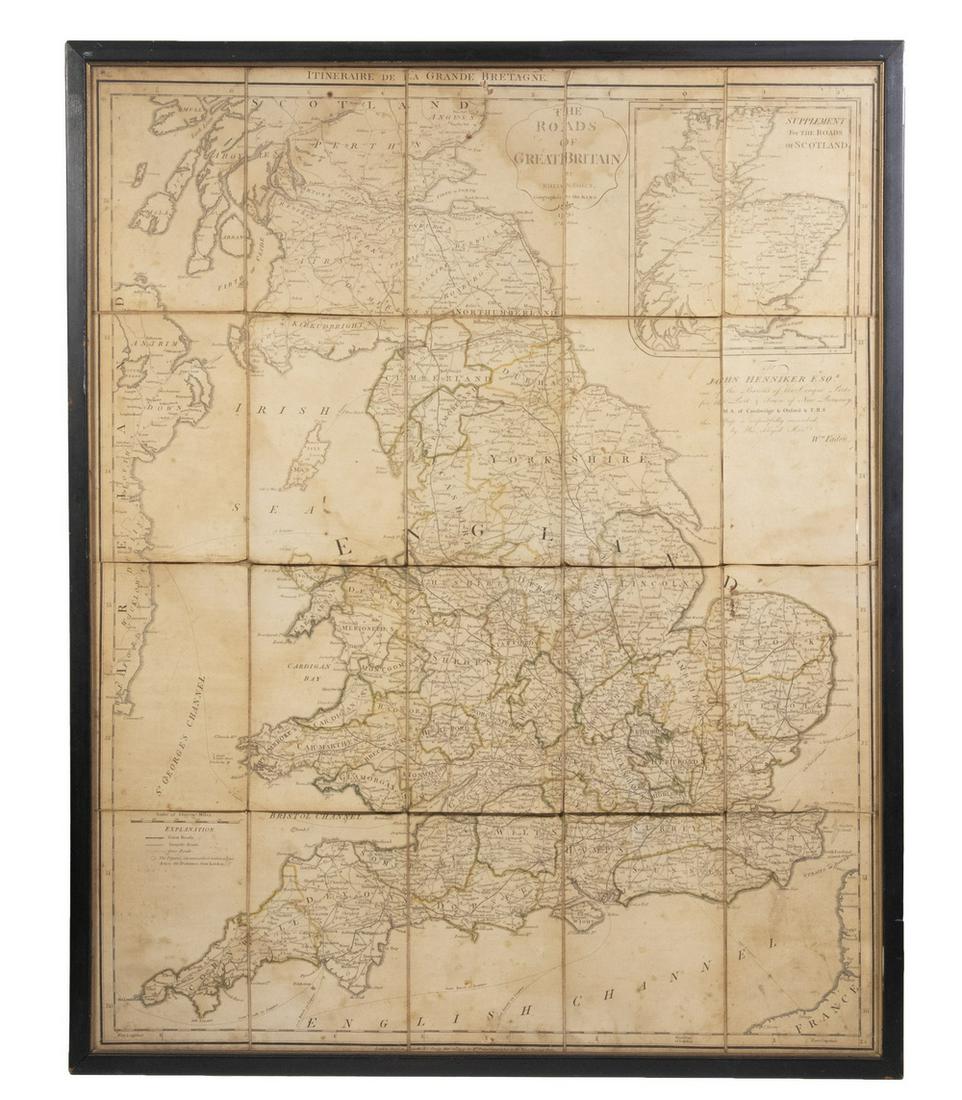 FADEN'S MAP OF GREAT BRITAIN, 1795, FRAMED (1 of 4)