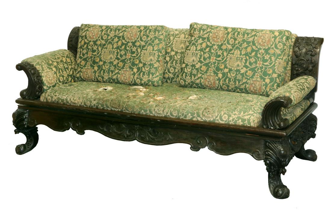 19TH C. CHINESE CARVED SOFA (1 of 6)