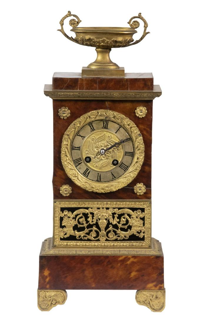 FRENCH NEO-CLASSICAL MANTEL CLOCK BY SAMUEL MARTIE ET (1 of 7)
