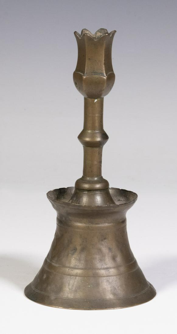 14TH-15TH C. OTTOMAN COPPER ALLOY CANDLESTICK (1 of 3)