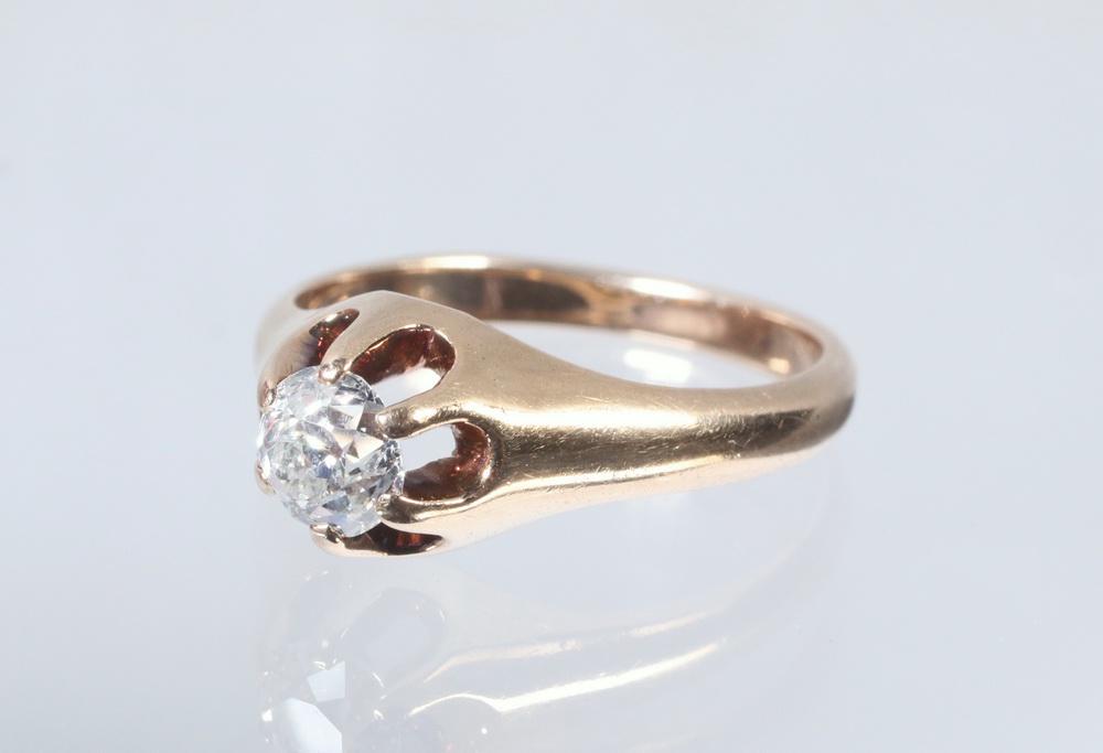 VINTAGE 14K GOLD & DIAMOND RING (1 of 2)